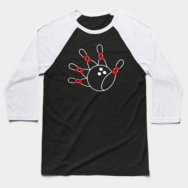 Hey Bowling! (Bowling hand) Baseball T-Shirt by aceofspace